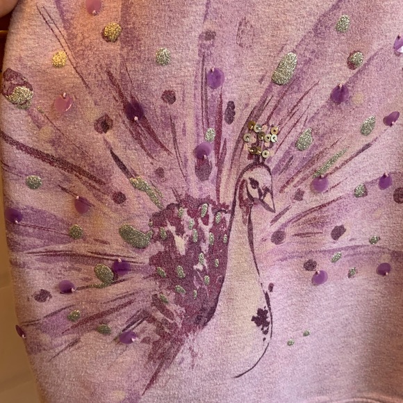 Gymboree girls peacock purple dress. Super soft long sleeve, side pockets size 6 - Picture 6 of 7